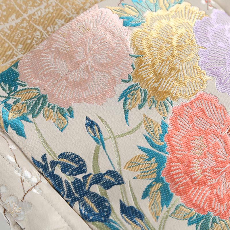 Buddha Stones Mandarin Duck Pfingstrose Blume Frosch-Knopf Langarm Herrenjacke mit Taschen - image 9