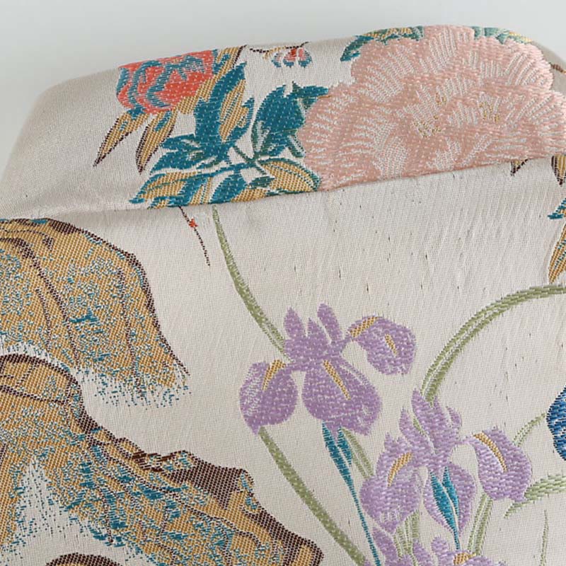 Buddha Stones Mandarin Duck Pfingstrose Blume Frosch-Knopf Langarm Herrenjacke mit Taschen - image 4