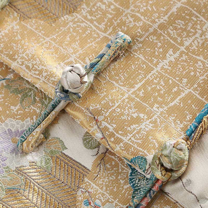 Buddha Stones Mandarin Duck Pfingstrose Blume Frosch-Knopf Langarm Herrenjacke mit Taschen - image 10