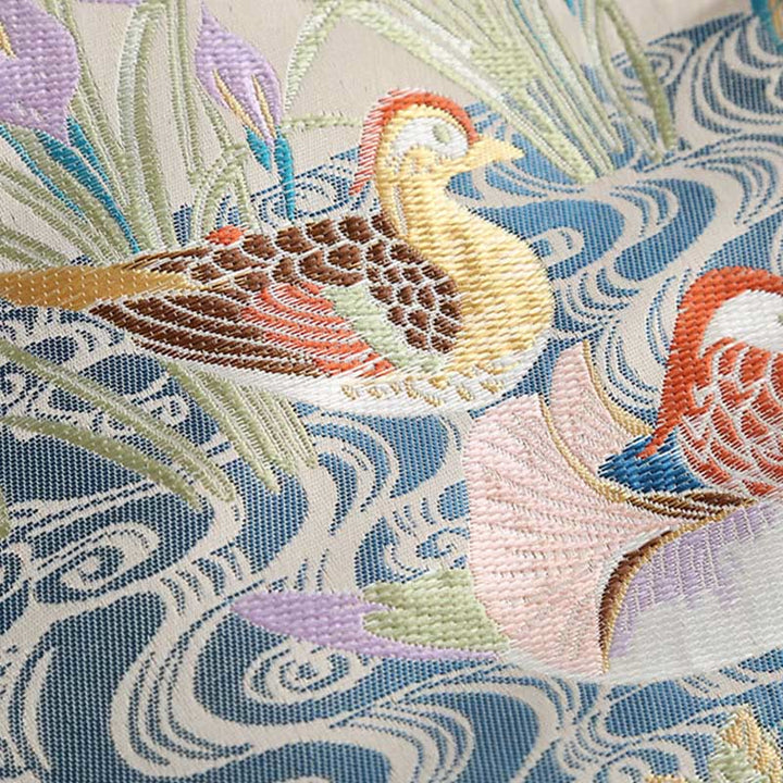 Buddha Stones Mandarin Duck Pfingstrose Blume Frosch-Knopf Langarm Herrenjacke mit Taschen - image 8