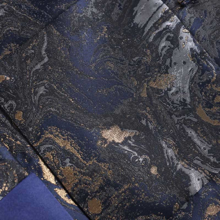 Buddha Stones Blue Flowing Water Mountains Frog-Button Langarm Herrenjacke mit Taschen - image 8