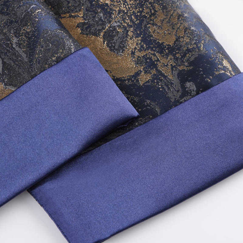 Buddha Stones Blue Flowing Water Mountains Frog-Button Langarm Herrenjacke mit Taschen - image 11