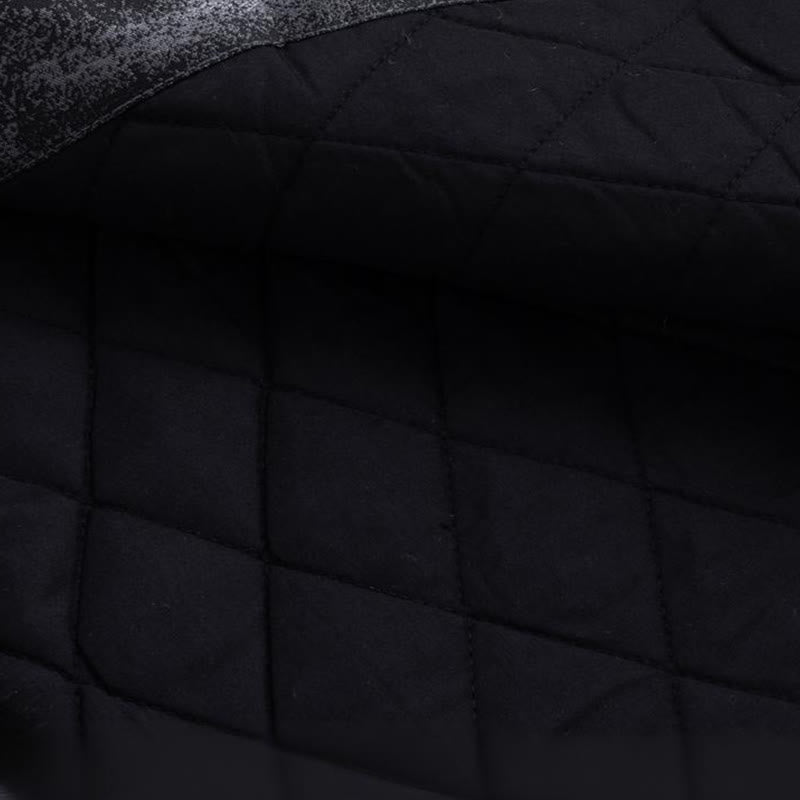 Buddha Stones ​​Antike Gebäude Bäume Frosch-Knopf Langarm Herrenjacke mit Taschen - image 11