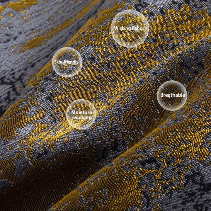 Buddha Stones ​​Antike Gebäude Bäume Frosch-Knopf Langarm Herrenjacke mit Taschen - image 7