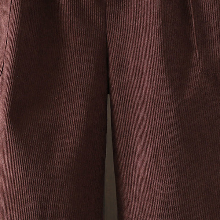 Buddha Stones Damenhose aus Cord-Baumwolle mit Fleecefutter und hoher Taille und weitem Bein und Taschen - image 6
