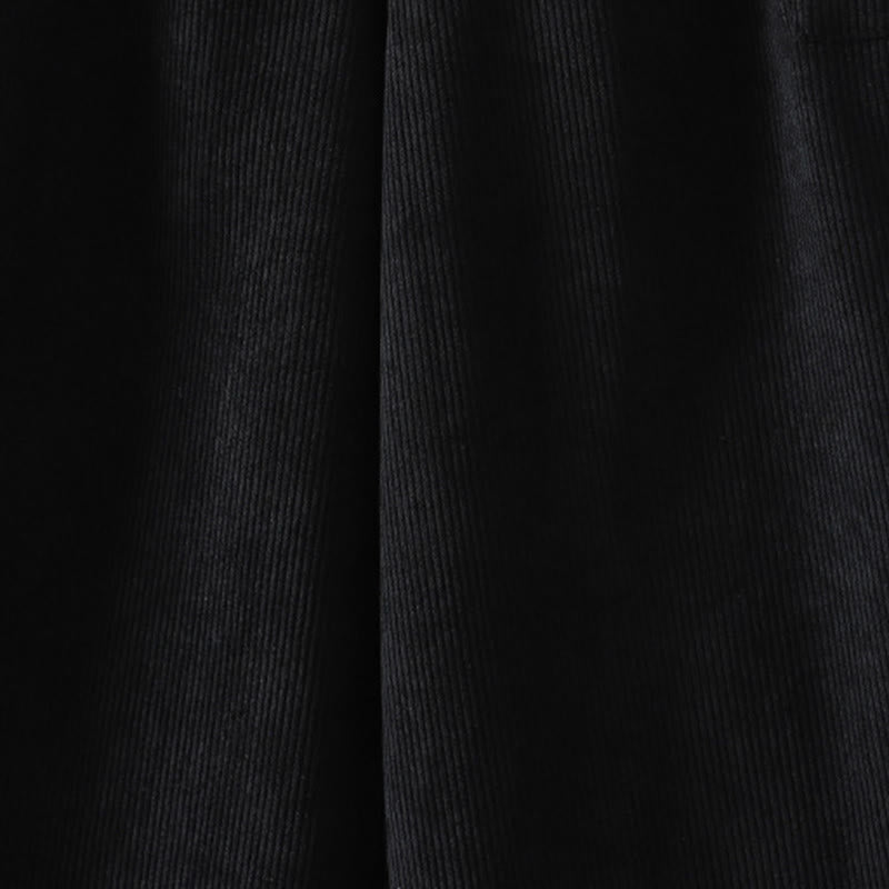 Buddha Stones Damenhose aus Cord-Baumwolle mit Fleecefutter und hoher Taille und weitem Bein und Taschen - image 12