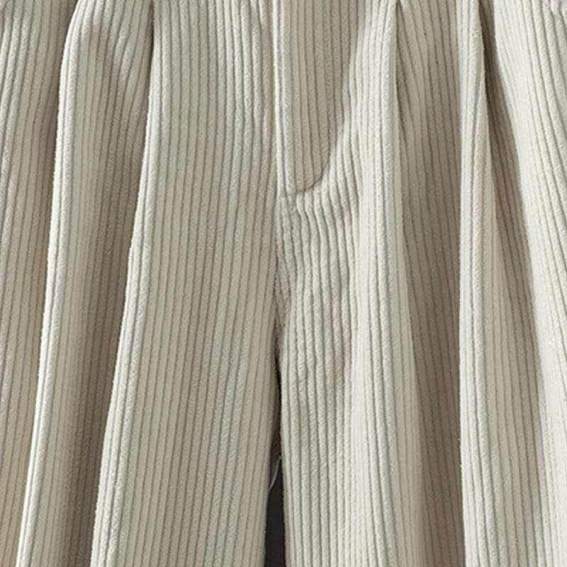 Buddha Stones Damen Winter Haremshose aus Cord-Baumwolle mit hoher Taille und Fleecefutter und Taschen - image 6