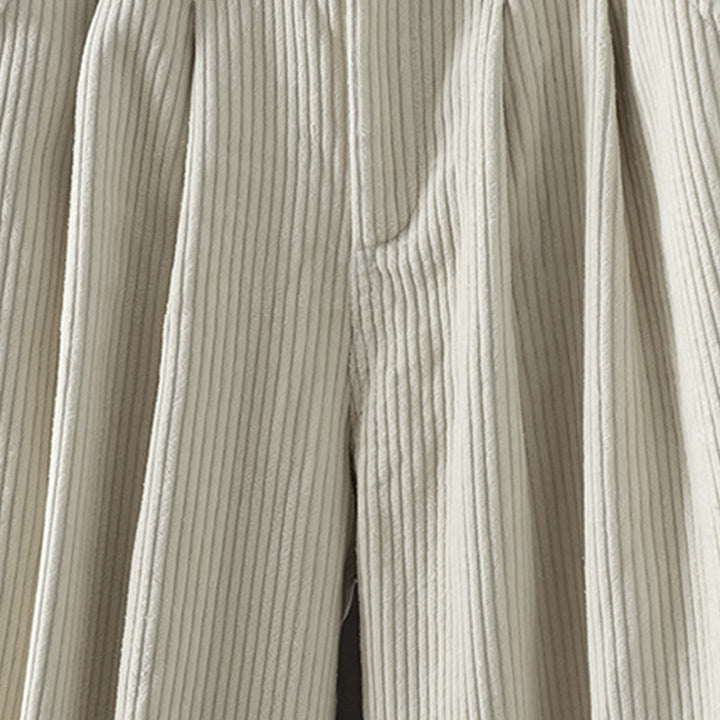 Buddha Stones Damen Winter Haremshose aus Cord-Baumwolle mit hoher Taille und Fleecefutter und Taschen - image 6