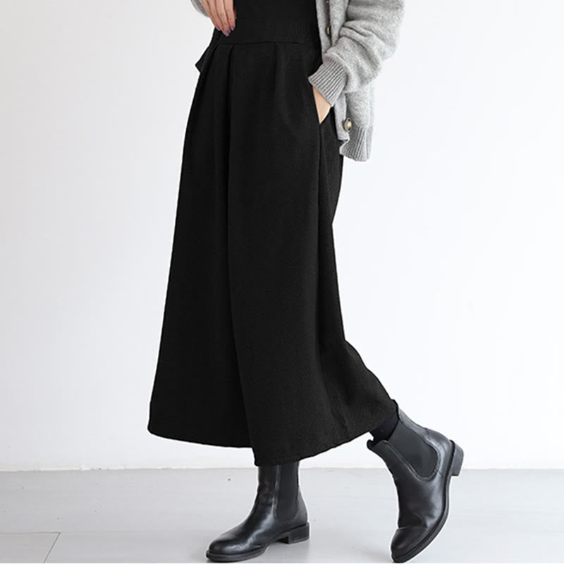 Buddha Stones – Schlichtes Design mit elastischem Bund, Damenhose mit weitem Bein und Taschen in den Längen 7–8 - image 15