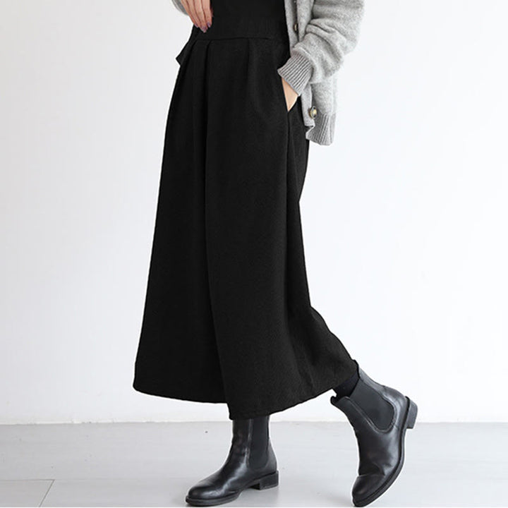 Buddha Stones – Schlichtes Design mit elastischem Bund, Damenhose mit weitem Bein und Taschen in den Längen 7–8 - image 15