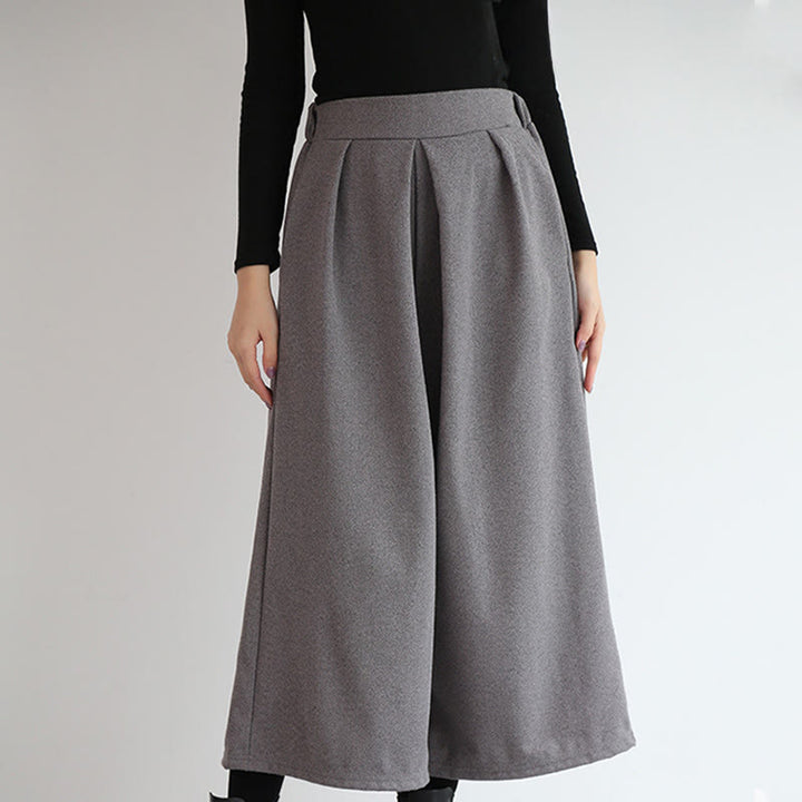 Buddha Stones – Schlichtes Design mit elastischem Bund, Damenhose mit weitem Bein und Taschen in den Längen 7–8 - image 1
