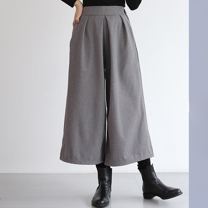 Buddha Stones – Schlichtes Design mit elastischem Bund, Damenhose mit weitem Bein und Taschen in den Längen 7–8 - image 5