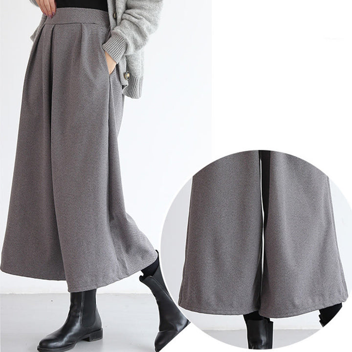 Buddha Stones – Schlichtes Design mit elastischem Bund, Damenhose mit weitem Bein und Taschen in den Längen 7–8 - image 7