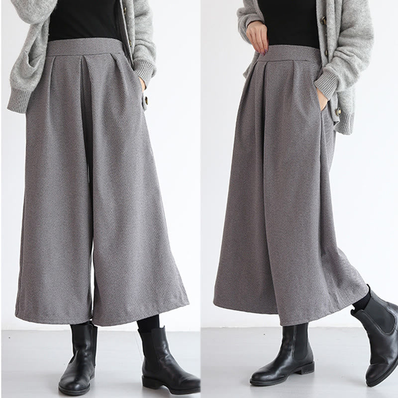 Buddha Stones – Schlichtes Design mit elastischem Bund, Damenhose mit weitem Bein und Taschen in den Längen 7–8 - image 13