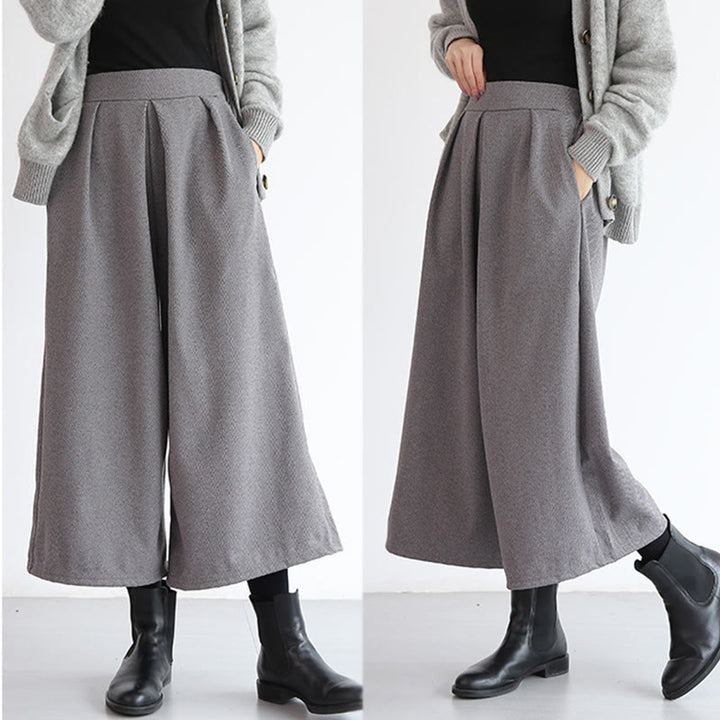 Buddha Stones – Schlichtes Design mit elastischem Bund, Damenhose mit weitem Bein und Taschen in den Längen 7–8 - image 13