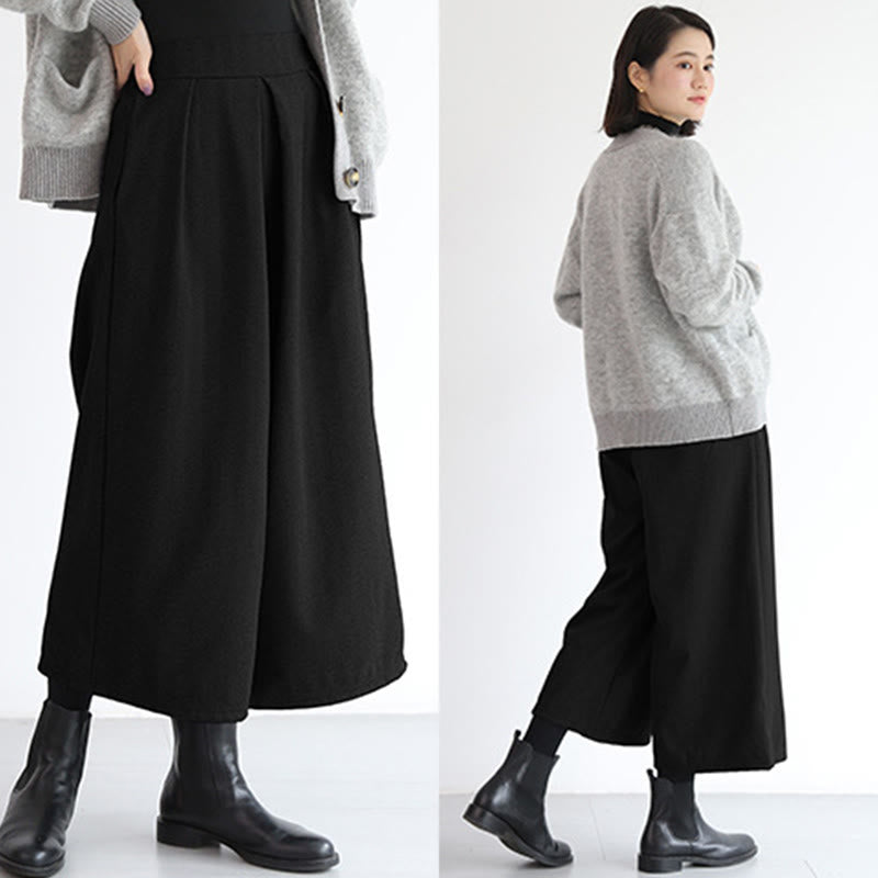 Buddha Stones – Schlichtes Design mit elastischem Bund, Damenhose mit weitem Bein und Taschen in den Längen 7–8 - image 19