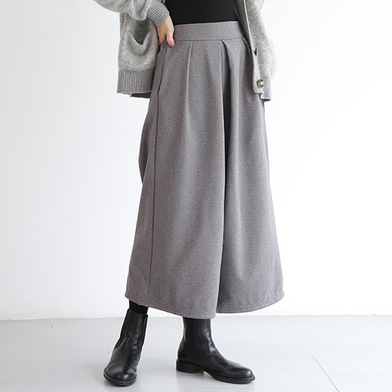 Buddha Stones – Schlichtes Design mit elastischem Bund, Damenhose mit weitem Bein und Taschen in den Längen 7–8 - image 2