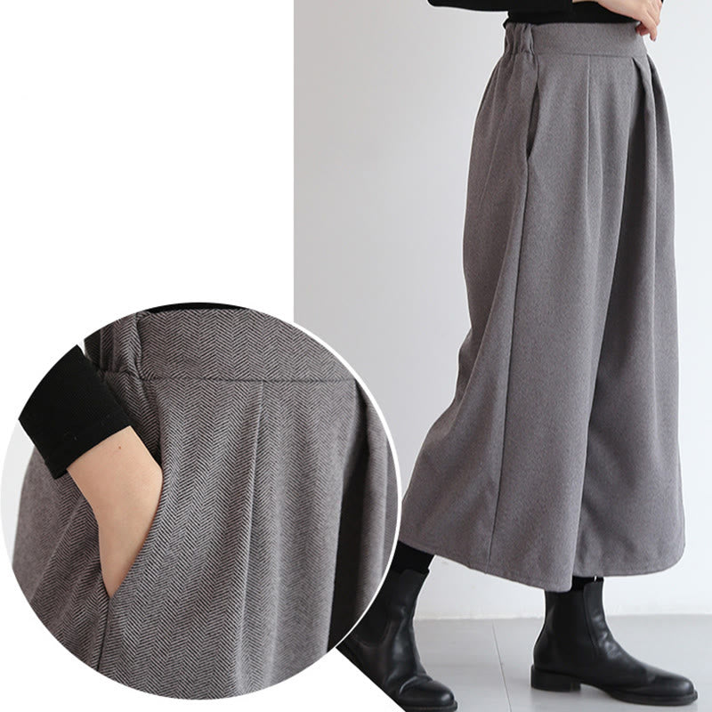 Buddha Stones – Schlichtes Design mit elastischem Bund, Damenhose mit weitem Bein und Taschen in den Längen 7–8 - image 8