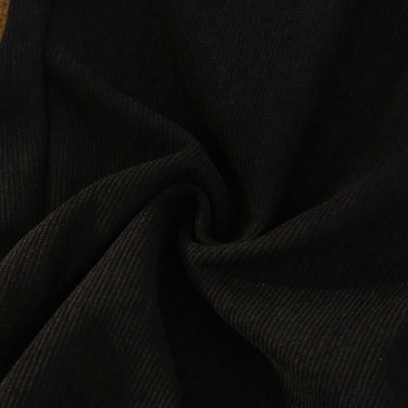 Buddha Stones Damen Patchwork-Hose aus Baumwollcord mit Fleecefutter und weitem Bein und Taschen - image 20