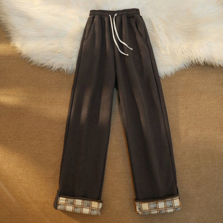Buddha Stones Damen Patchwork-Hose aus Baumwollcord mit Fleecefutter und weitem Bein und Taschen - image 6