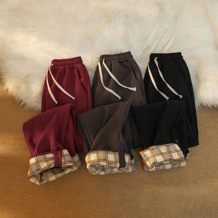 Buddha Stones Damen Patchwork-Hose aus Baumwollcord mit Fleecefutter und weitem Bein und Taschen - image 41