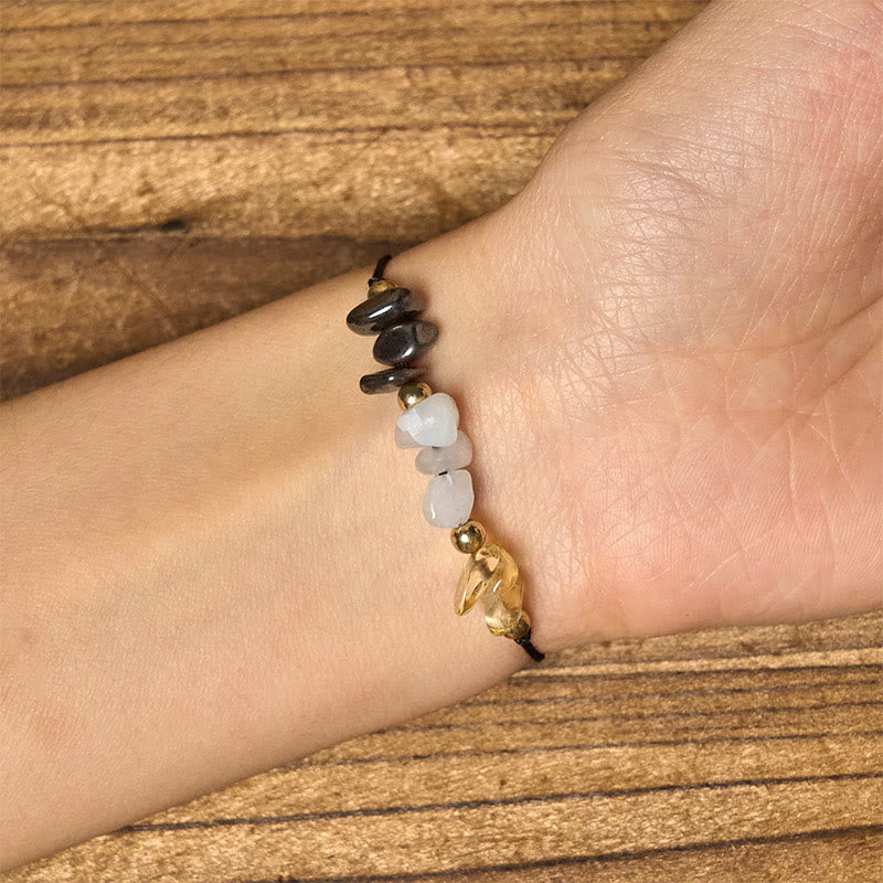 Buddha Stones Citrin Grün Aventurin Pyrit Erfolg Seil Karte Armband - image 5