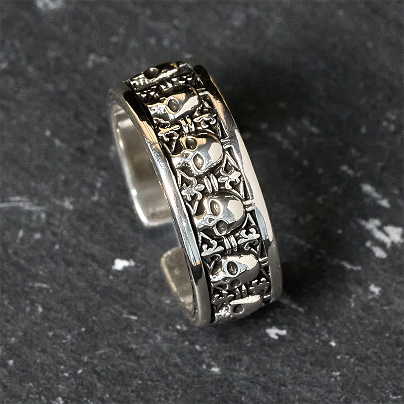 Buddha Stones Der Herr des Leichenwaldes Kupferschädel Neuanfangsring - image 1