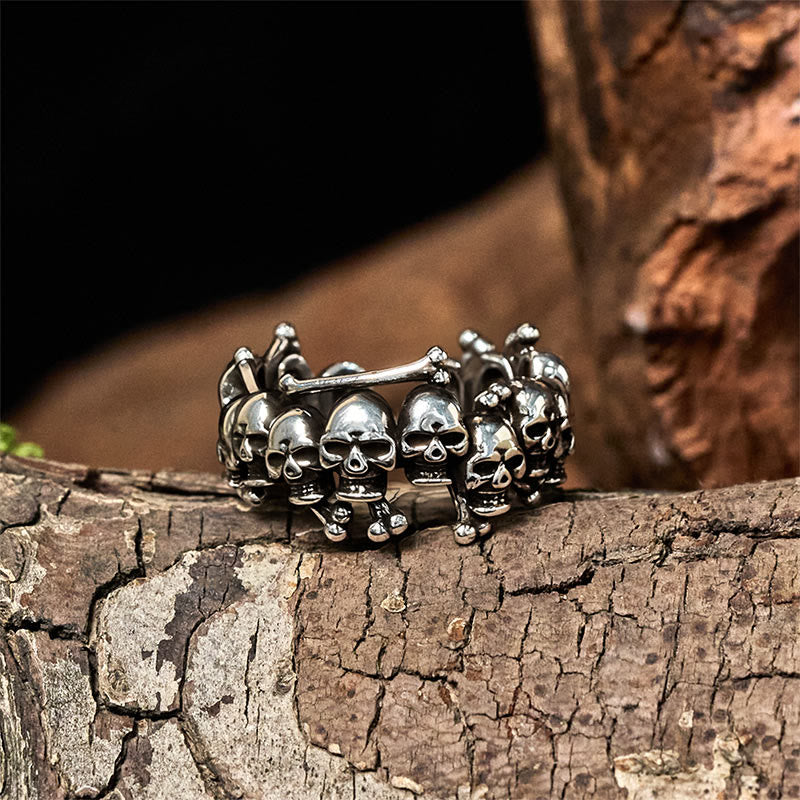 Buddha Stones, Kupfer-Totenkopfknochen, der Herr des Leichenwaldes, hält böse Geister fern - image 1