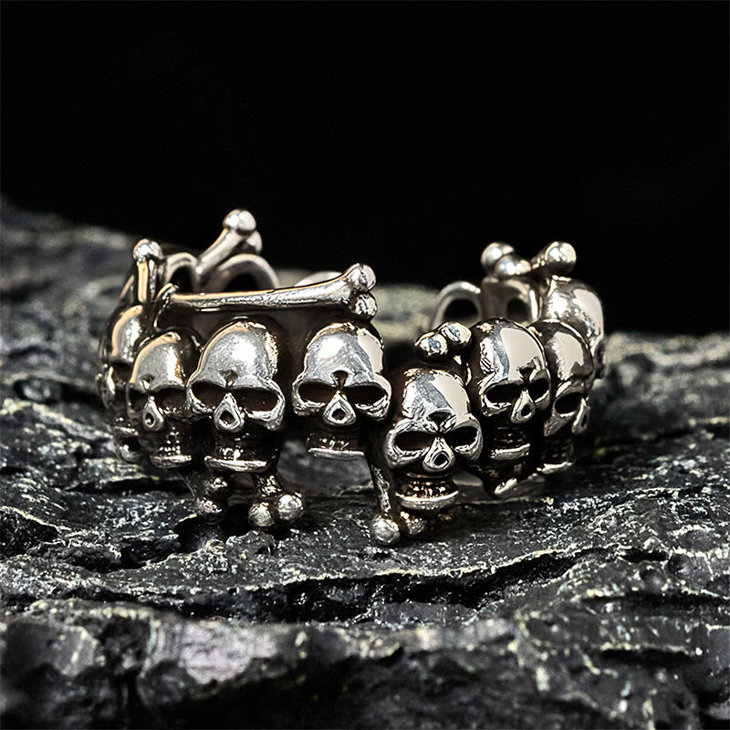 Buddha Stones, Kupfer-Totenkopfknochen, der Herr des Leichenwaldes, hält böse Geister fern - Kupferschädelknochen - image 0