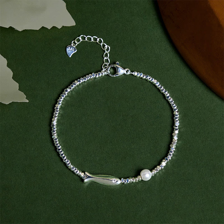 Buddha Stones Glücksarmband mit verkupfertem Silber und Koi-Fisch-Perlen - Kupfer-Koi-Fisch (Handgelenkumfang: 15–17 cm) - image 0
