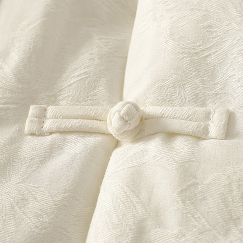 Buddha Stones Damen-Baumwolljacke mit Taschen und einfarbigem Froschknopf-Design, langärmlig - image 9