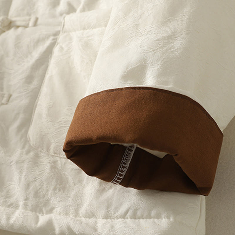 Buddha Stones Damen-Baumwolljacke mit Taschen und einfarbigem Froschknopf-Design, langärmlig - image 12