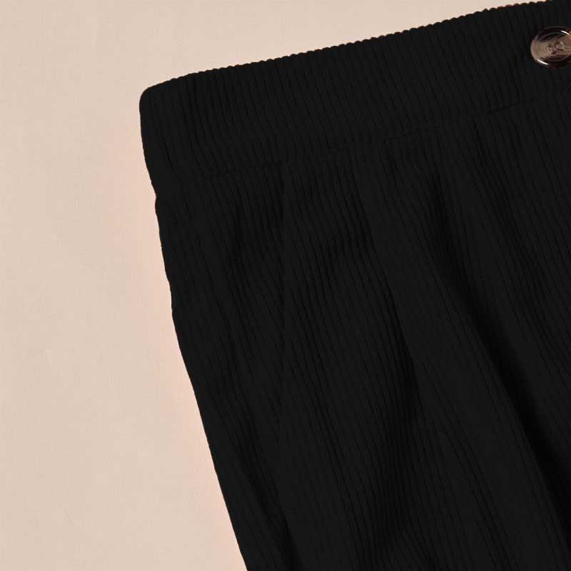 Buddha Stones Lässige Cordhose mit geradem Bein und Taschen für Damen - image 8