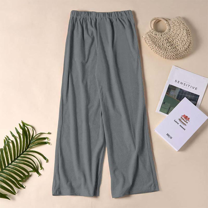 Buddha Stones Lässige Cordhose mit geradem Bein und Taschen für Damen - image 43