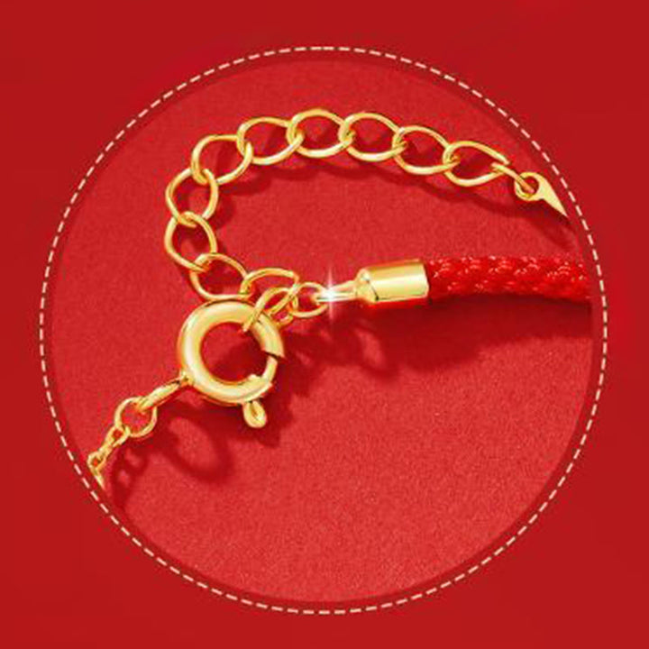 Buddha Stones, Hetian-Jade, Jahr des Pferdes, 925er Sterlingsilber, Zirkonia, rotes Seilarmband - image 11