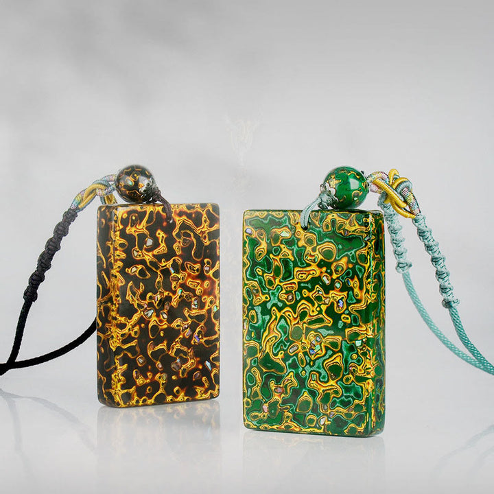 Buddha Stones, handgefertigte Lack- und Sandelholz-Schutzanhänger-Halskette - image 22