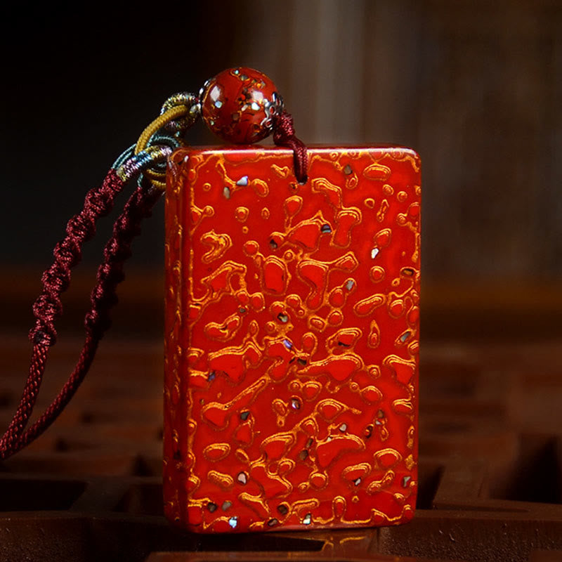 Buddha Stones, handgefertigte Lack- und Sandelholz-Schutzanhänger-Halskette - image 9