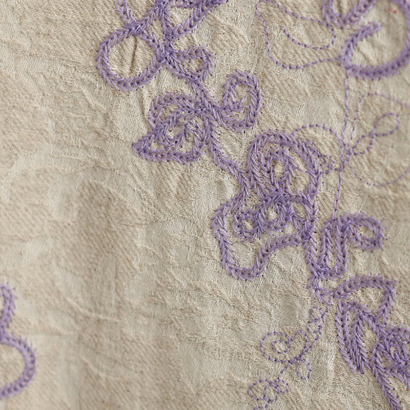 Buddha Stones Damen Winterjacke mit langen Ärmeln, Stehkragen, Froschknöpfen, Baumwollwattierung und Taschen - image 13