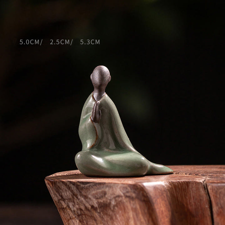 Buddha Stones, kleine formlose Buddha-Gebetsstatue aus Keramik, Zen-Dekoration, 5 x 2,5 x 5,3 cm - Buddha 5 x 2,5 x 5,3 cm - image 0