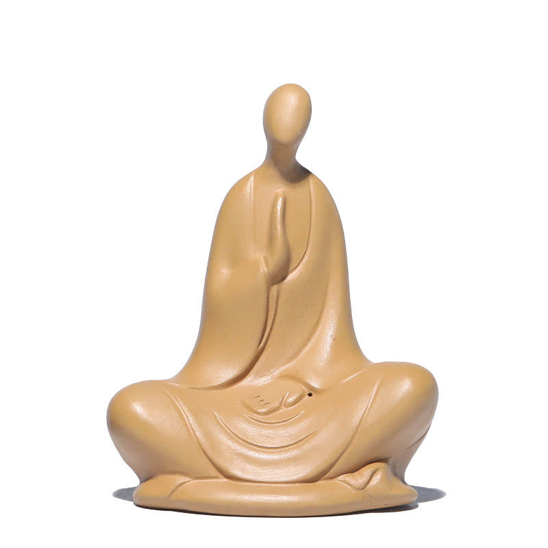 Buddha Stones, formloser Buddha, betende Keramikstatue, Zen-Dekoration, 5 x 2,5 x 5,3 cm - image 9