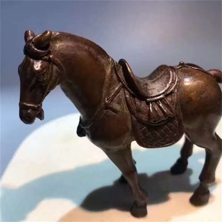 Buddha Stones , antikes Jahr des Pferdes, Legierung, Heimdekoration, 7,5 x 2,6 x 7 cm - image 1