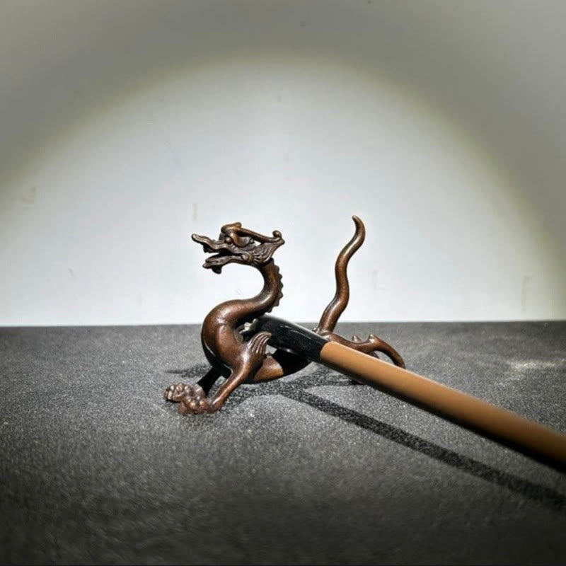 Buddha Stones, Mini-Drache aus Legierung, Glücksbringer, Schutz, Heimdekoration, 7,6 x 2,5 x 5,4 cm - image 4