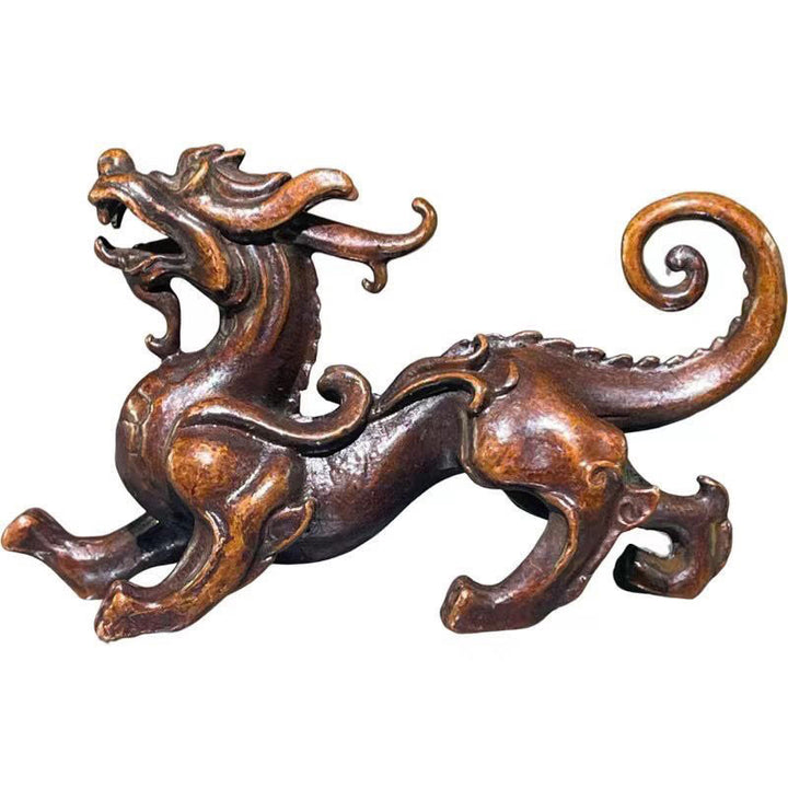 Buddha Stones ​​Feng Shui Kleiner PiXiu Legierungs-Glücksbringer 9,2 x 2,4 x 5,2 cm - image 10