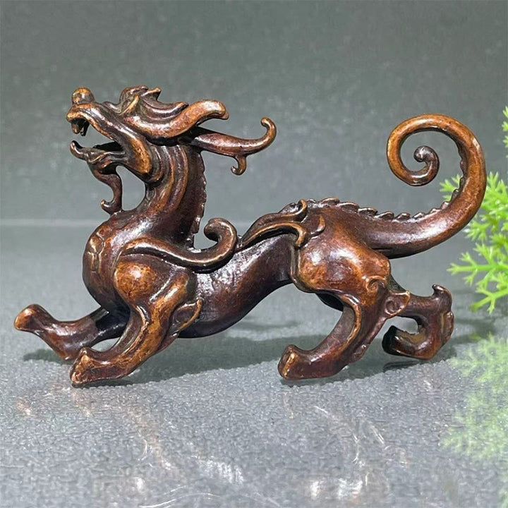 Buddha Stones ​​Feng Shui Kleiner PiXiu Legierungs-Glücksbringer 9,2 x 2,4 x 5,2 cm - image 9