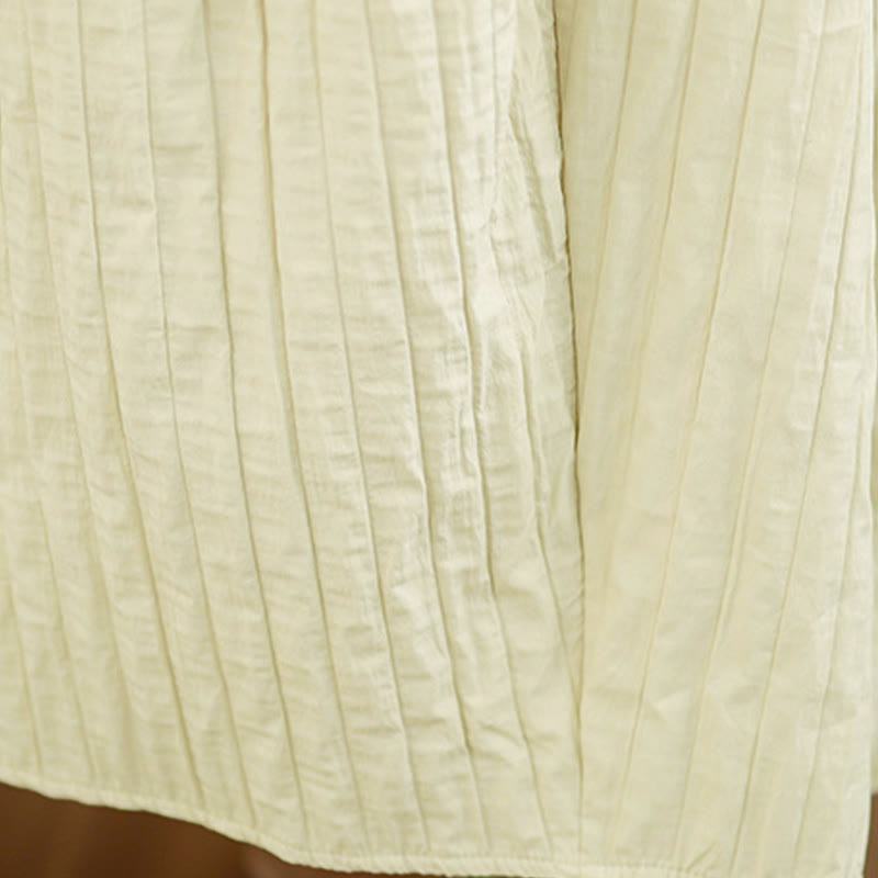 Buddha Stones Damen-Thermorock mit schlichtem Faltendesign und elastischer Taille und Taschen - image 18