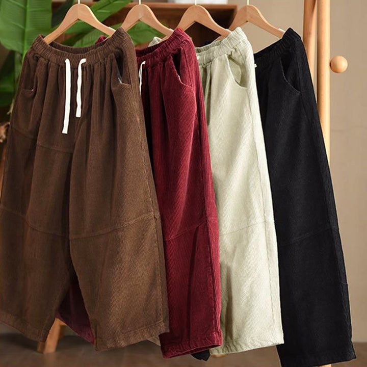 Buddha Stones Damenhose aus Baumwollcord mit Kordelzug und Thermofleecefutter und Taschen - image 10