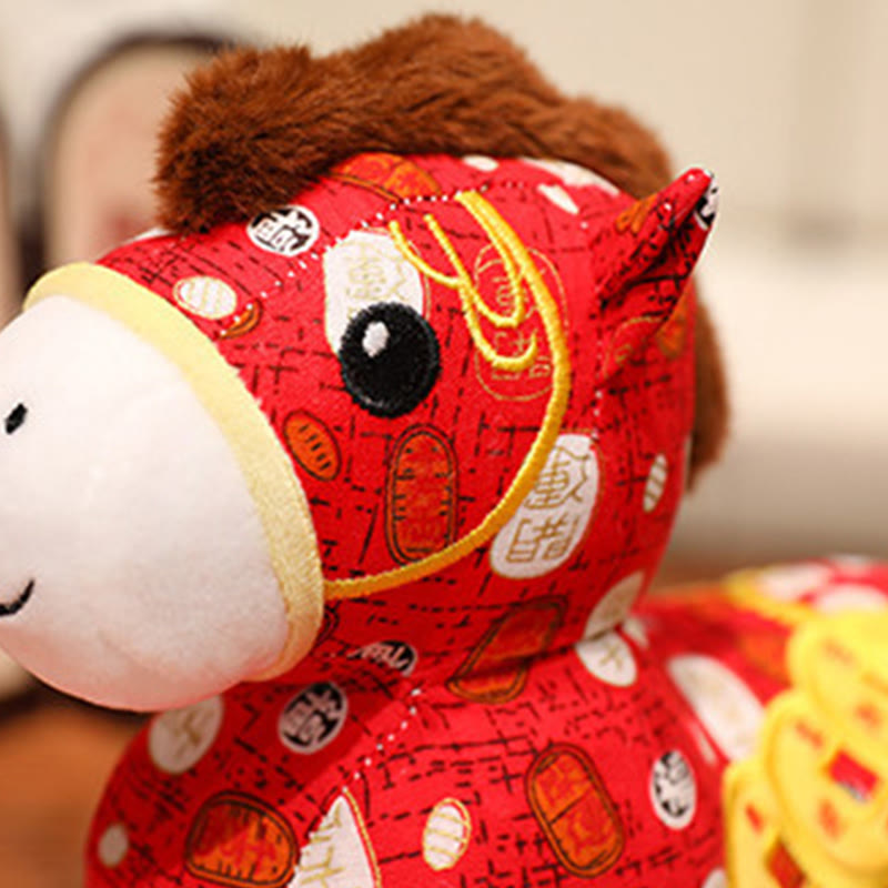 Buddha Stones , Jahr des Pferdes, Kupfermünzen, Plüschpuppe, Heimdekoration - image 4