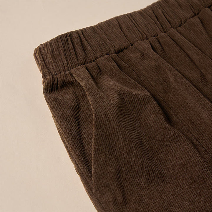 Buddha Stones Damen-Cordhose in Unifarben mit Taschen - image 6