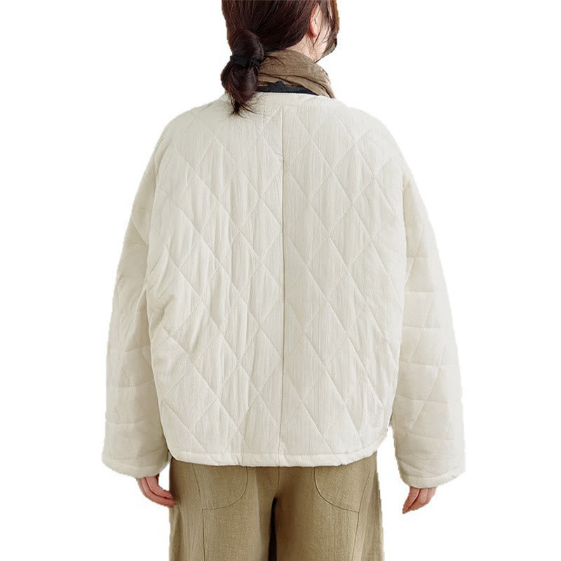 Buddha Stones Damen-Tai-Chi-Zen-Jacke mit langen Ärmeln, einfarbig, wattiert, mit Taschen - image 23