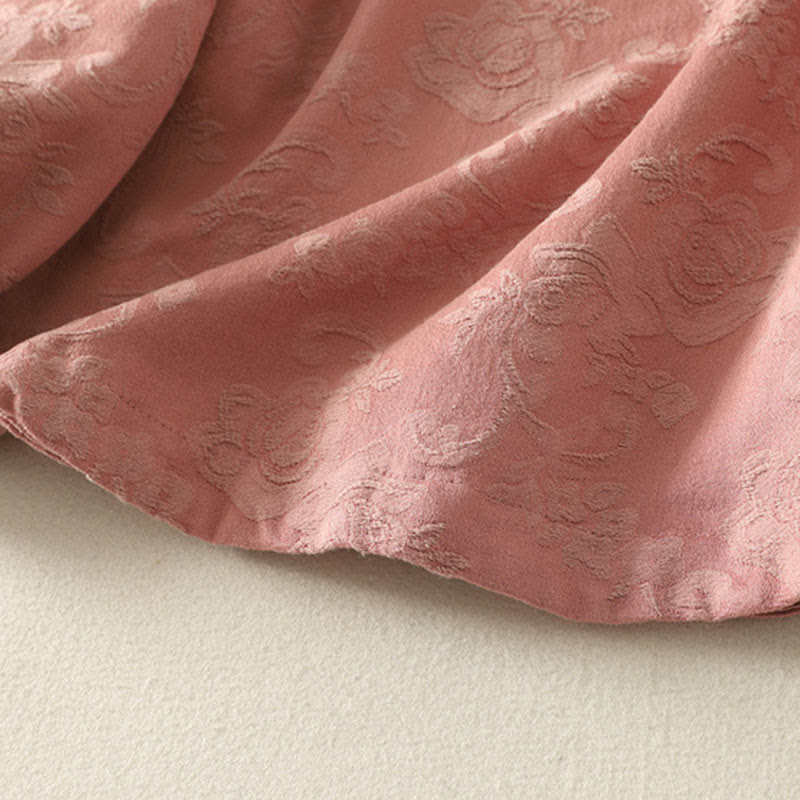 Buddha Stones ​​Frühlings-Langarmshirt aus Baumwolle, schlichtes Jacquard-Design, Zen-Stil - image 18